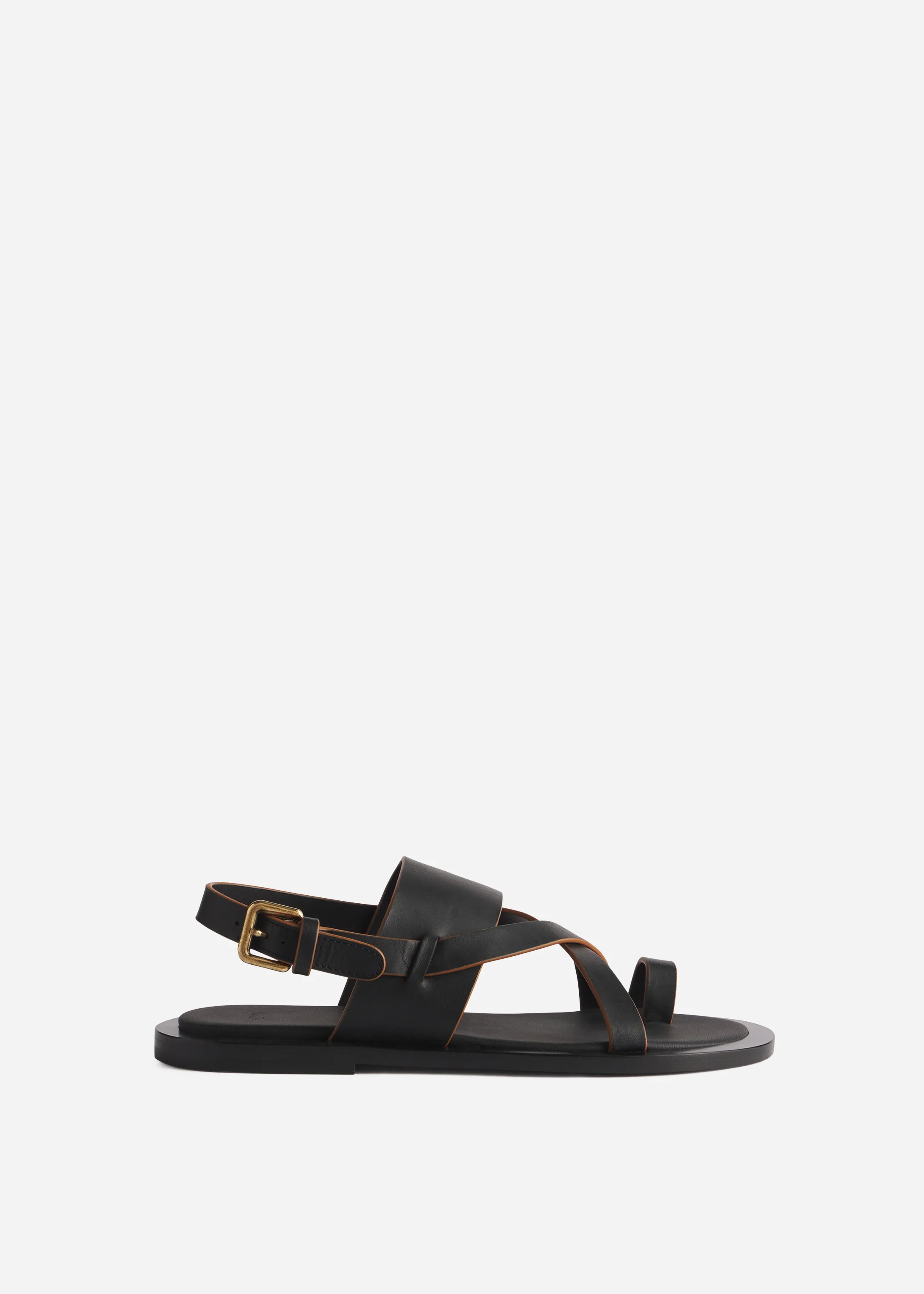 1058-leather-toe-strap-sandals-black-1.webp Leather Toe Strap Sandals - Black