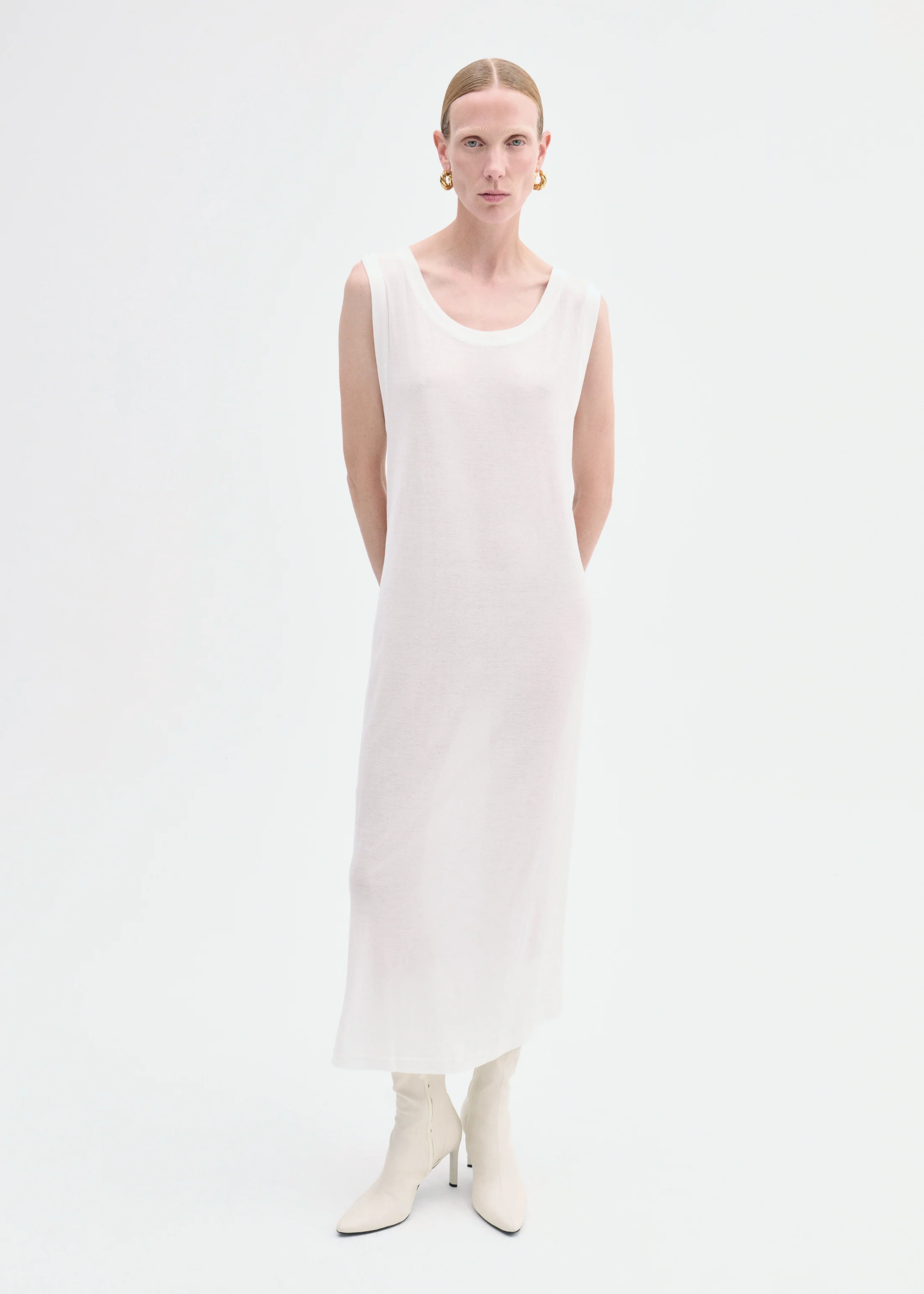 1089-tank-dress-in-slub-jersey-ivory-1.webp Tank Dress in Slub Jersey - Ivory