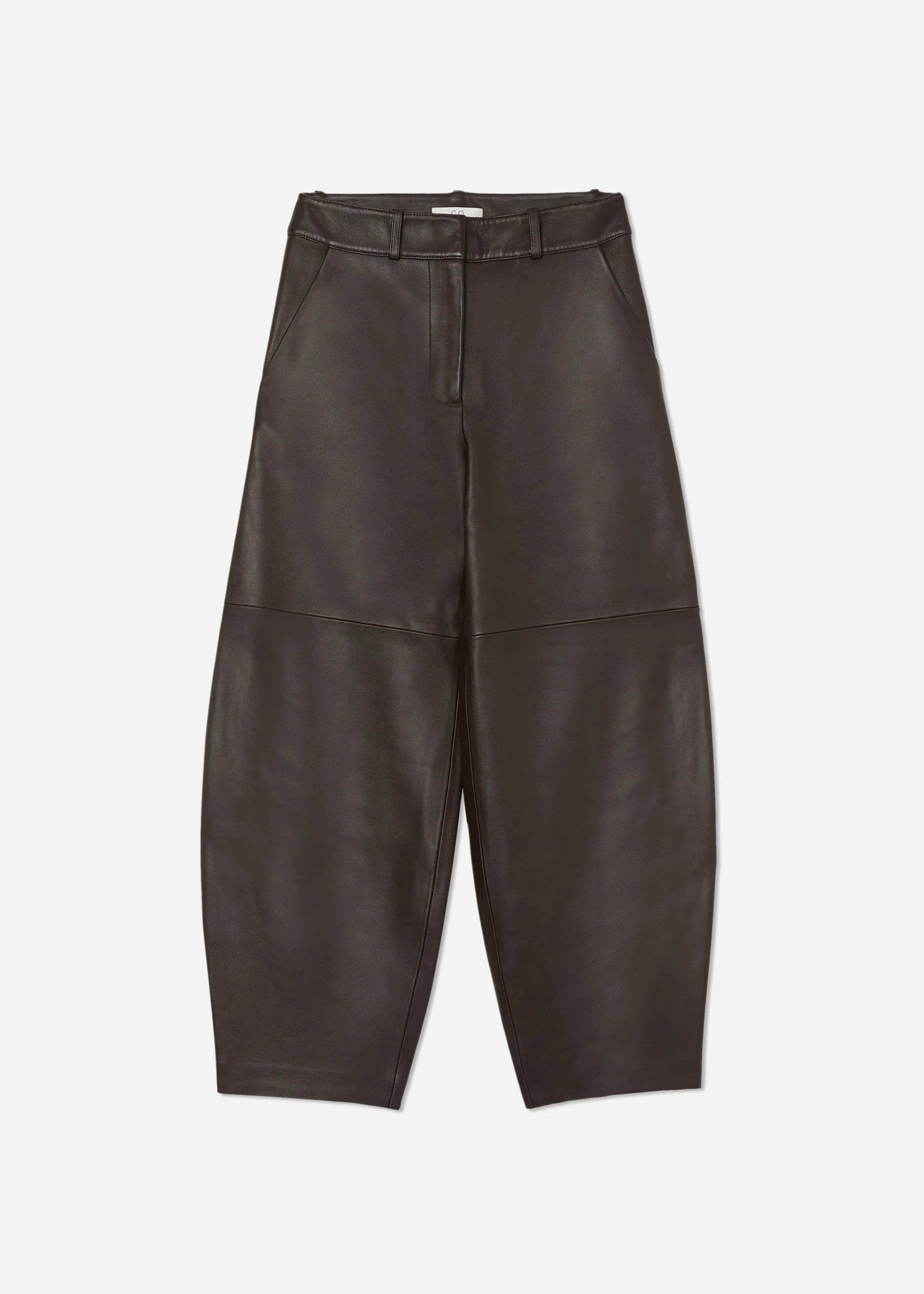 1147-cropped-leather-trouser-chocolate-4.webp Cropped Leather Trouser - Chocolate
