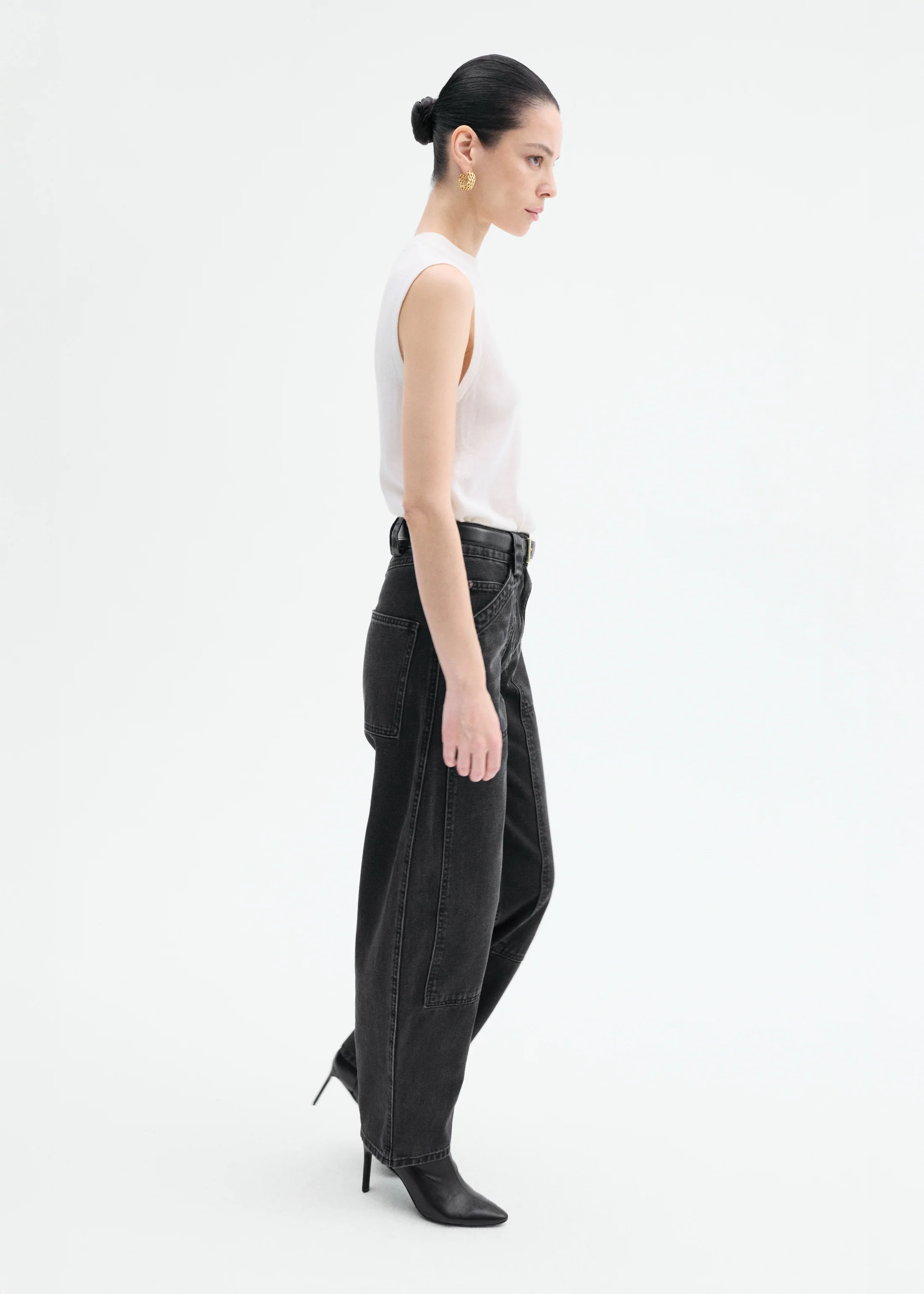 Shell Tank in Fine Cashmere - Ivory