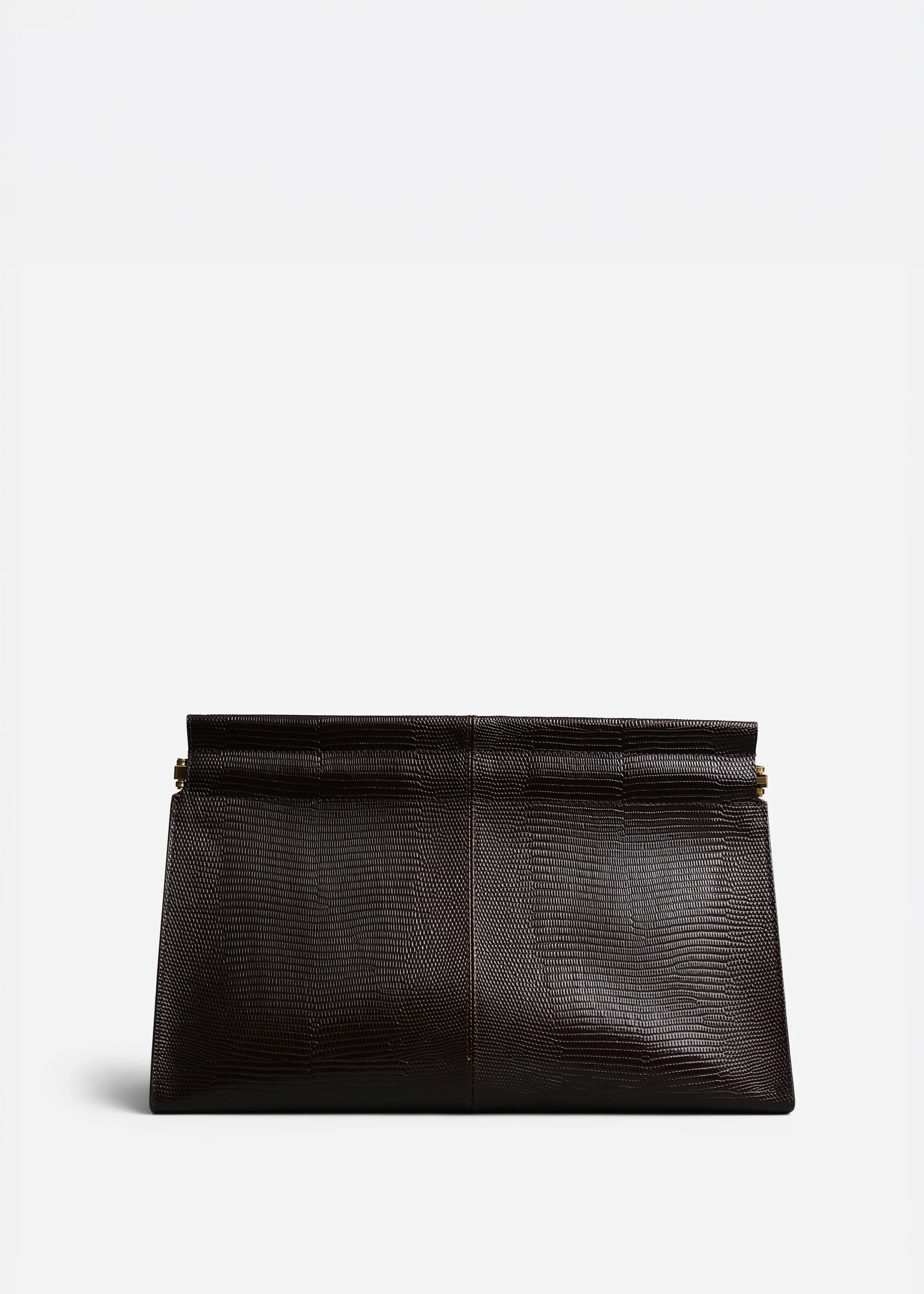 Large Leather Clutch - Espresso
