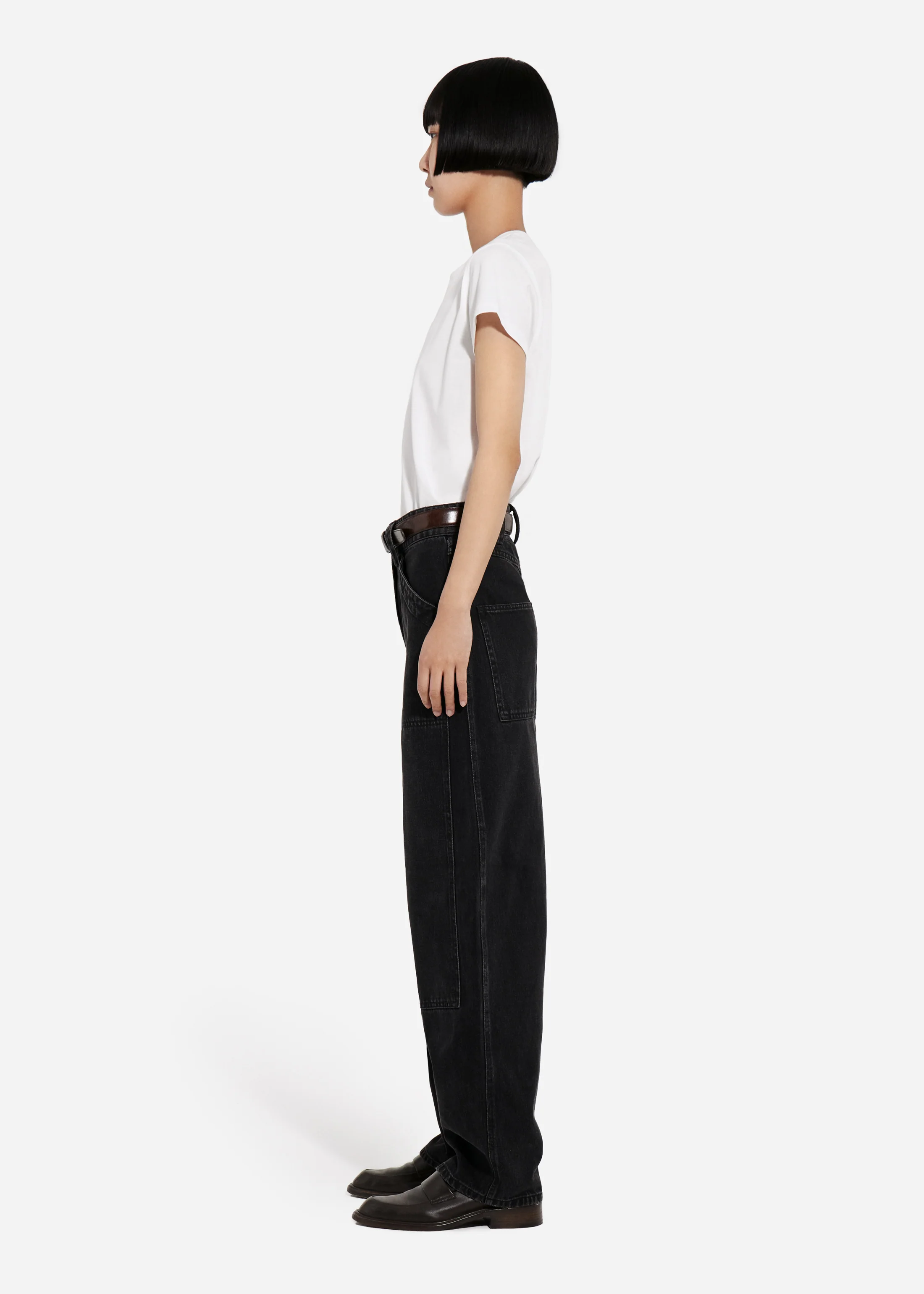 Fitted Tee in Cotton Jersey - Ivory