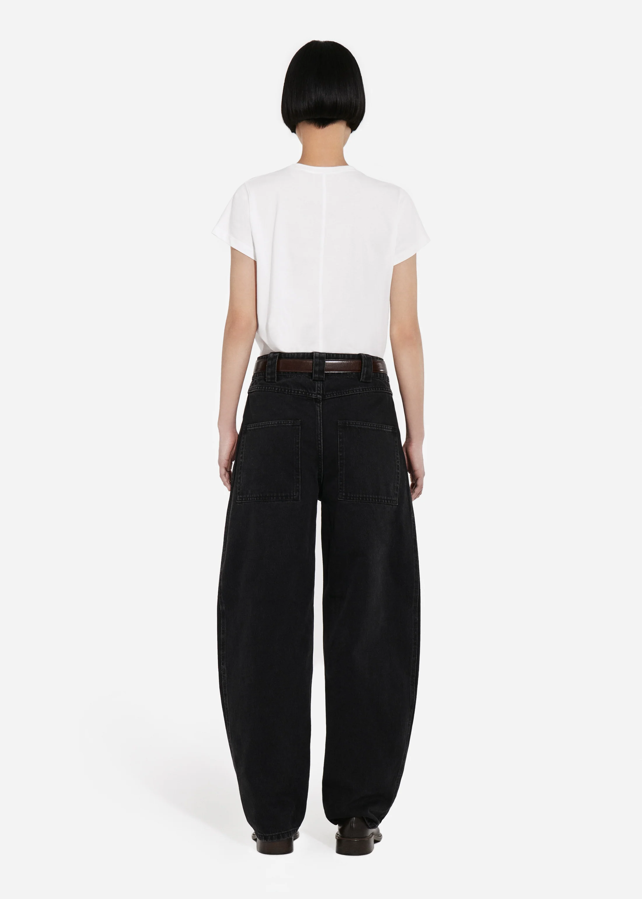Fitted Tee in Cotton Jersey - Ivory