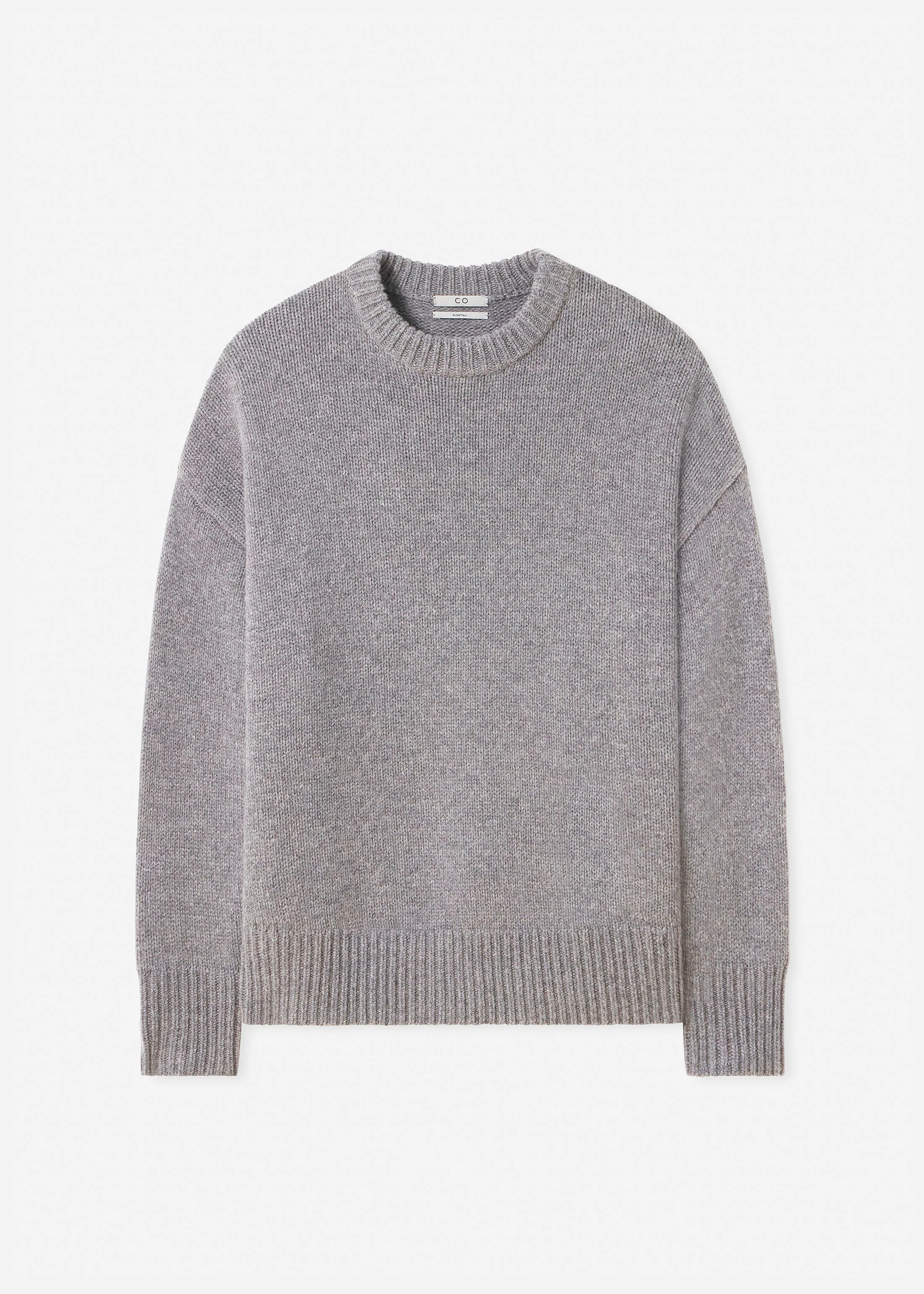 1318-boyfriend-crew-sweater-in-wool-cashmere-taupe-5.webp Boyfriend Crew Sweater in Wool Cashmere - Taupe