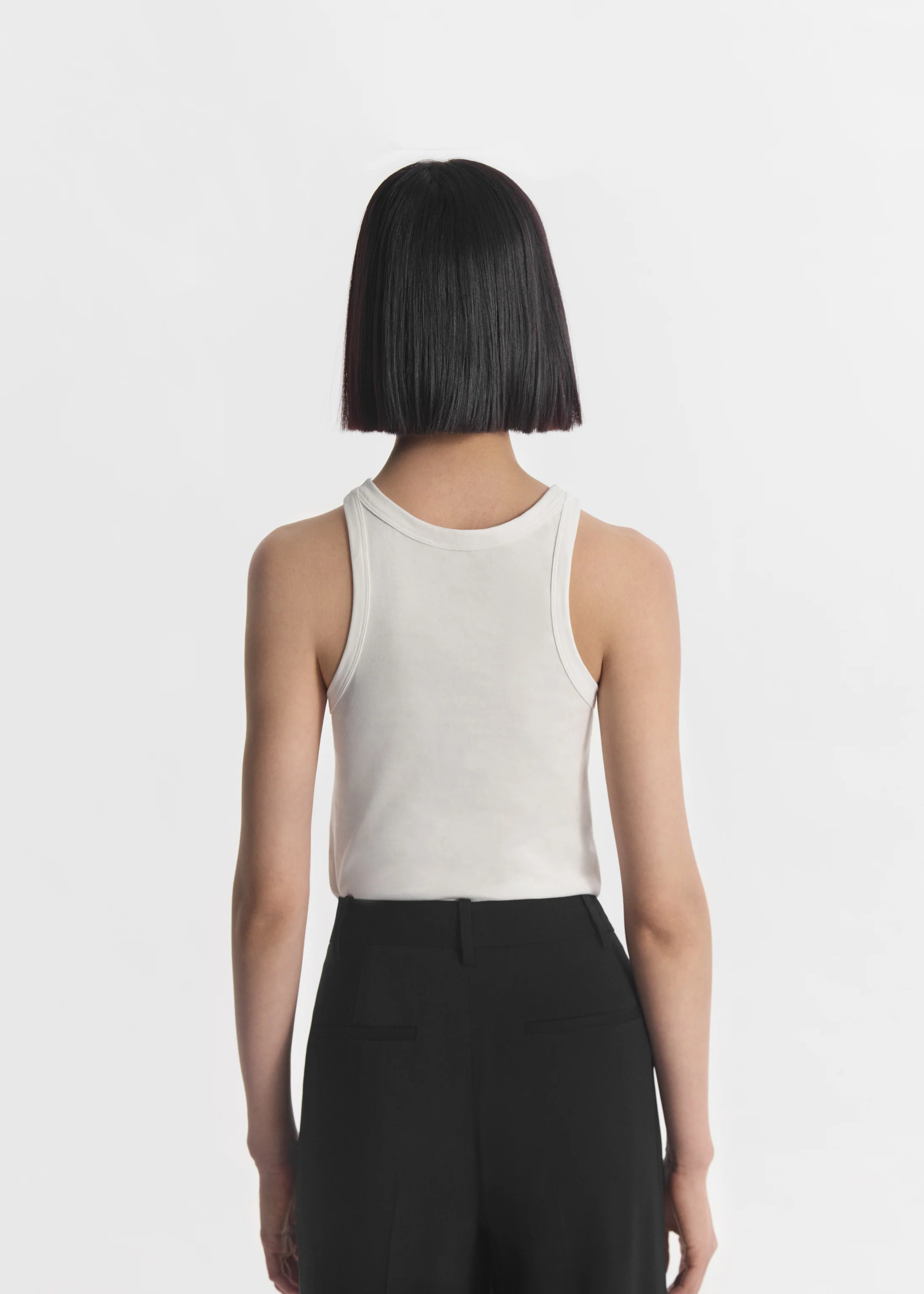 14-fitted-tank-in-cotton-jersey-ivory-3.webp Fitted Tank in Cotton Jersey - Ivory
