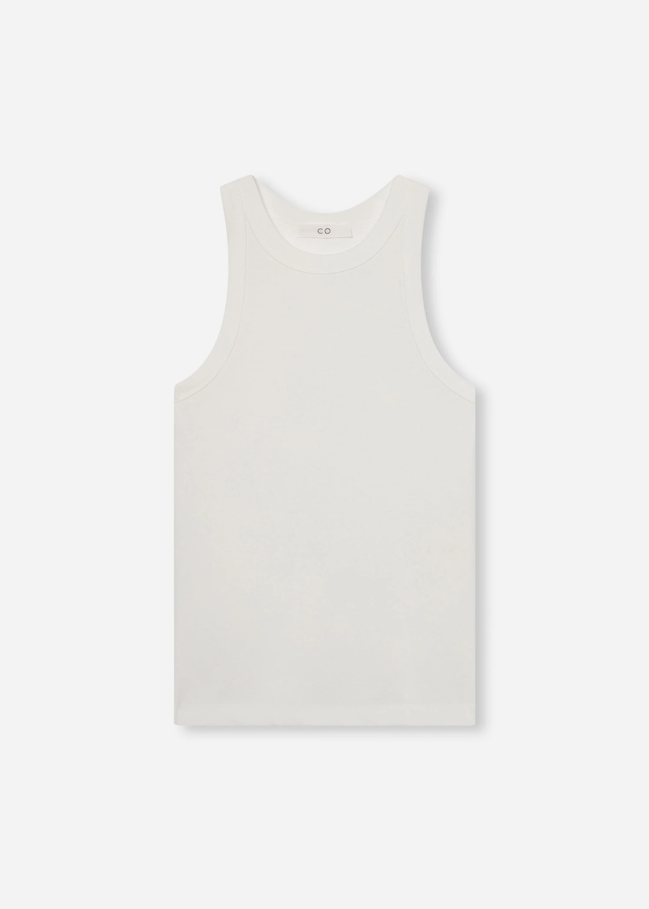 14-fitted-tank-in-cotton-jersey-ivory-4.webp Fitted Tank in Cotton Jersey - Ivory