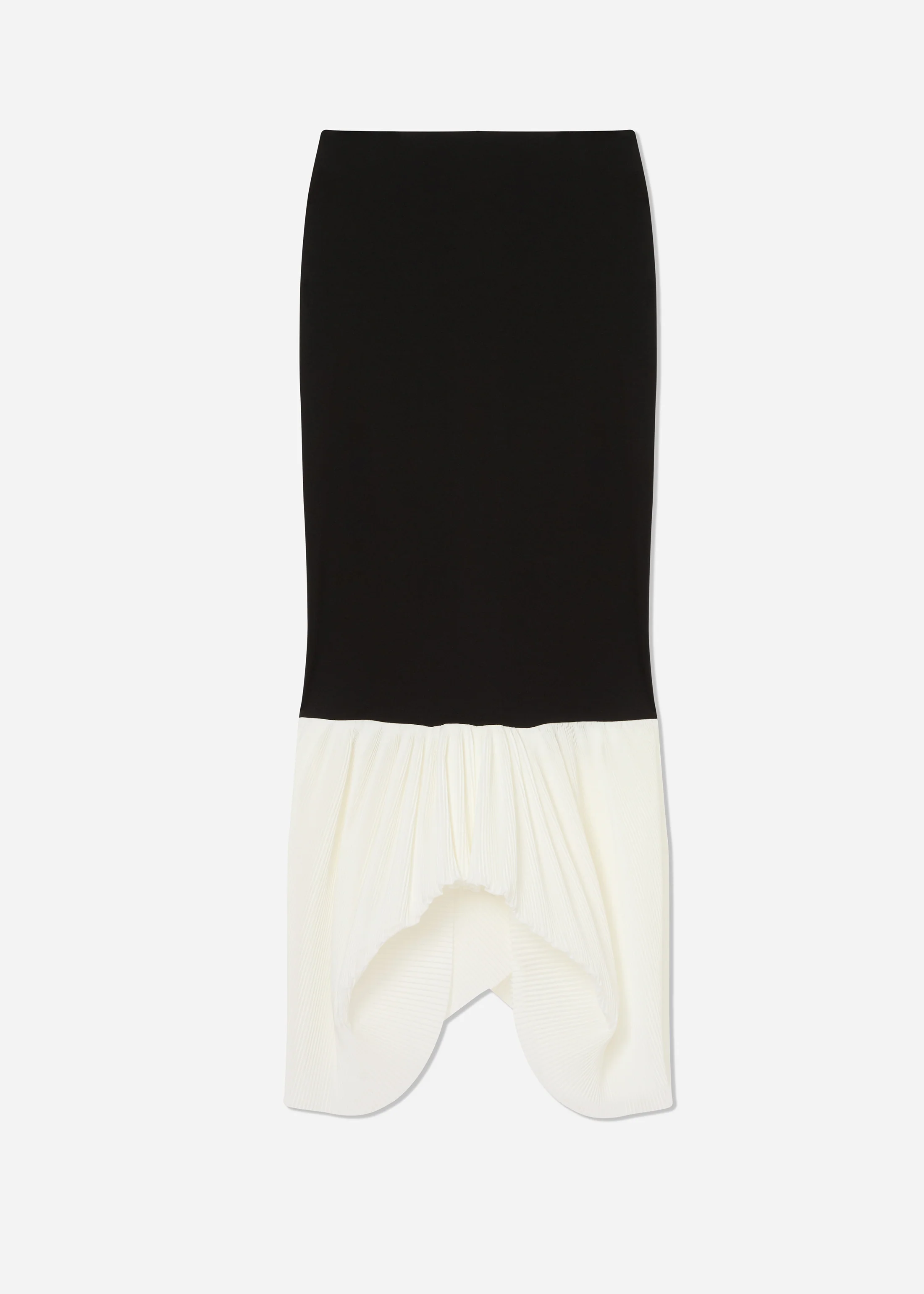 1432-peplum-skirt-in-jersey-black-white-5.webp Peplum Skirt in Jersey - Black & White