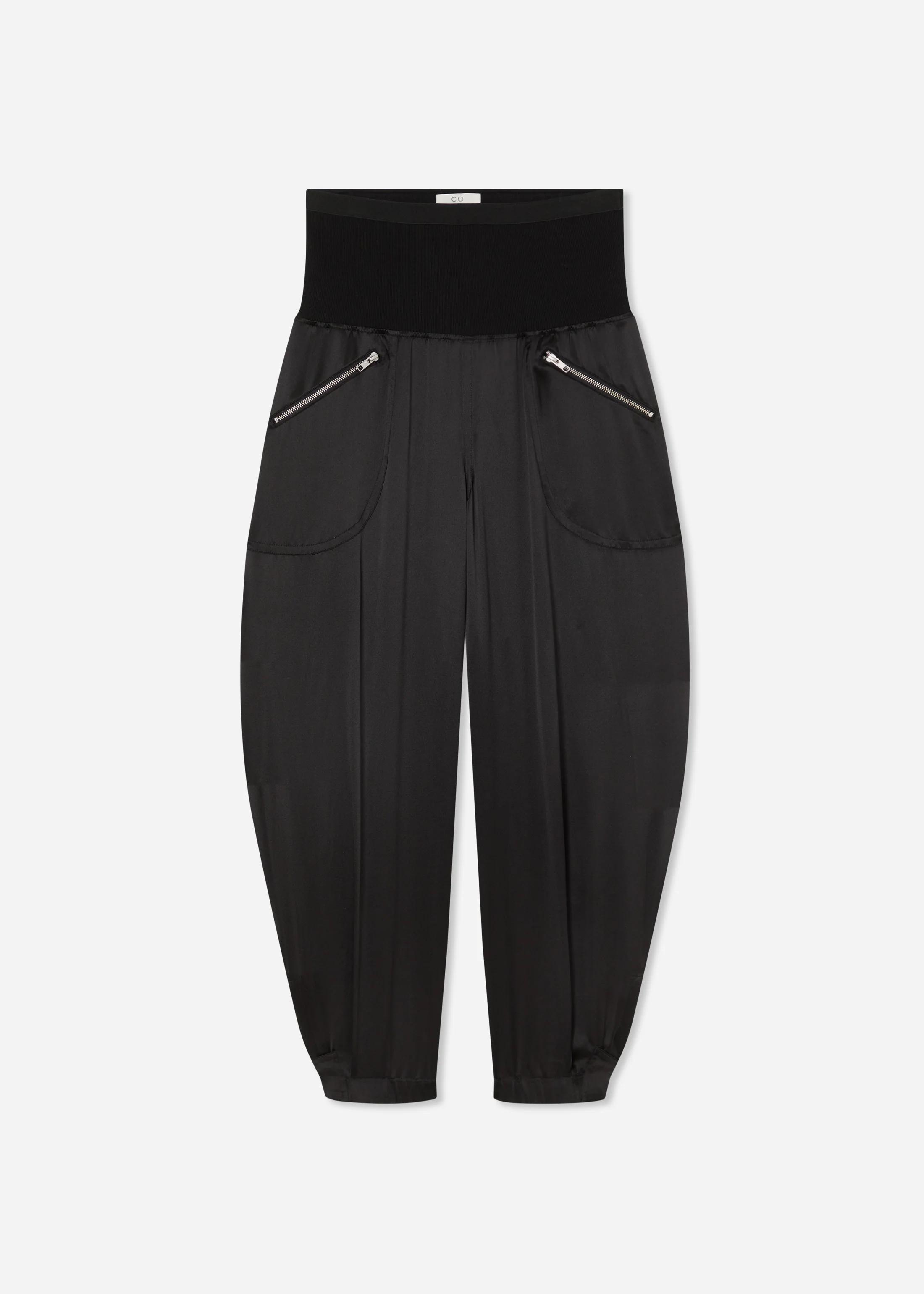 1441-ribbed-jogger-in-silk-charmeuse-black-6.webp Ribbed Jogger in Silk Charmeuse - Black
