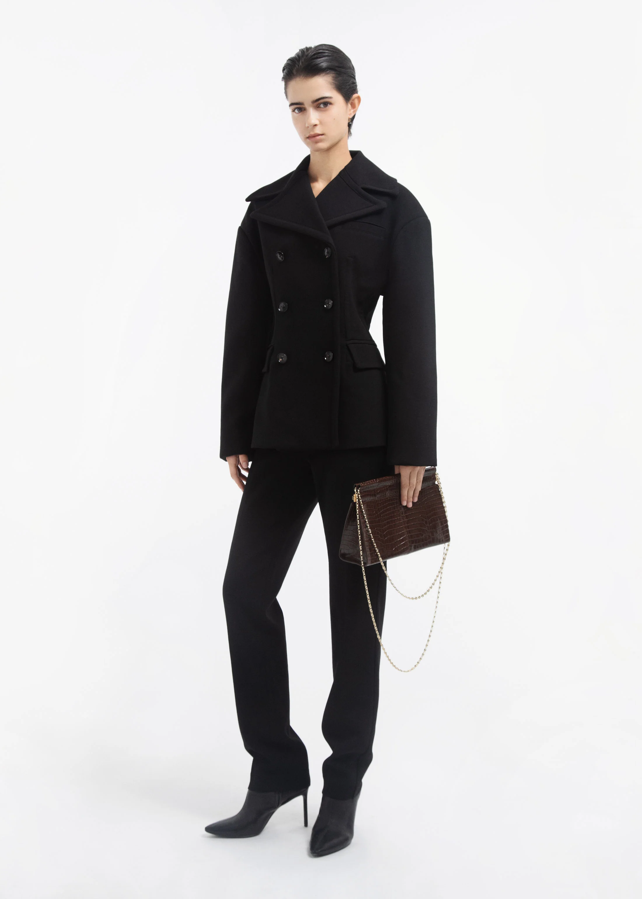 1546-oversized-double-breasted-peplum-jacket-in-wool-black-2.webp Oversized Double Breasted Peplum Jacket in Wool - Black