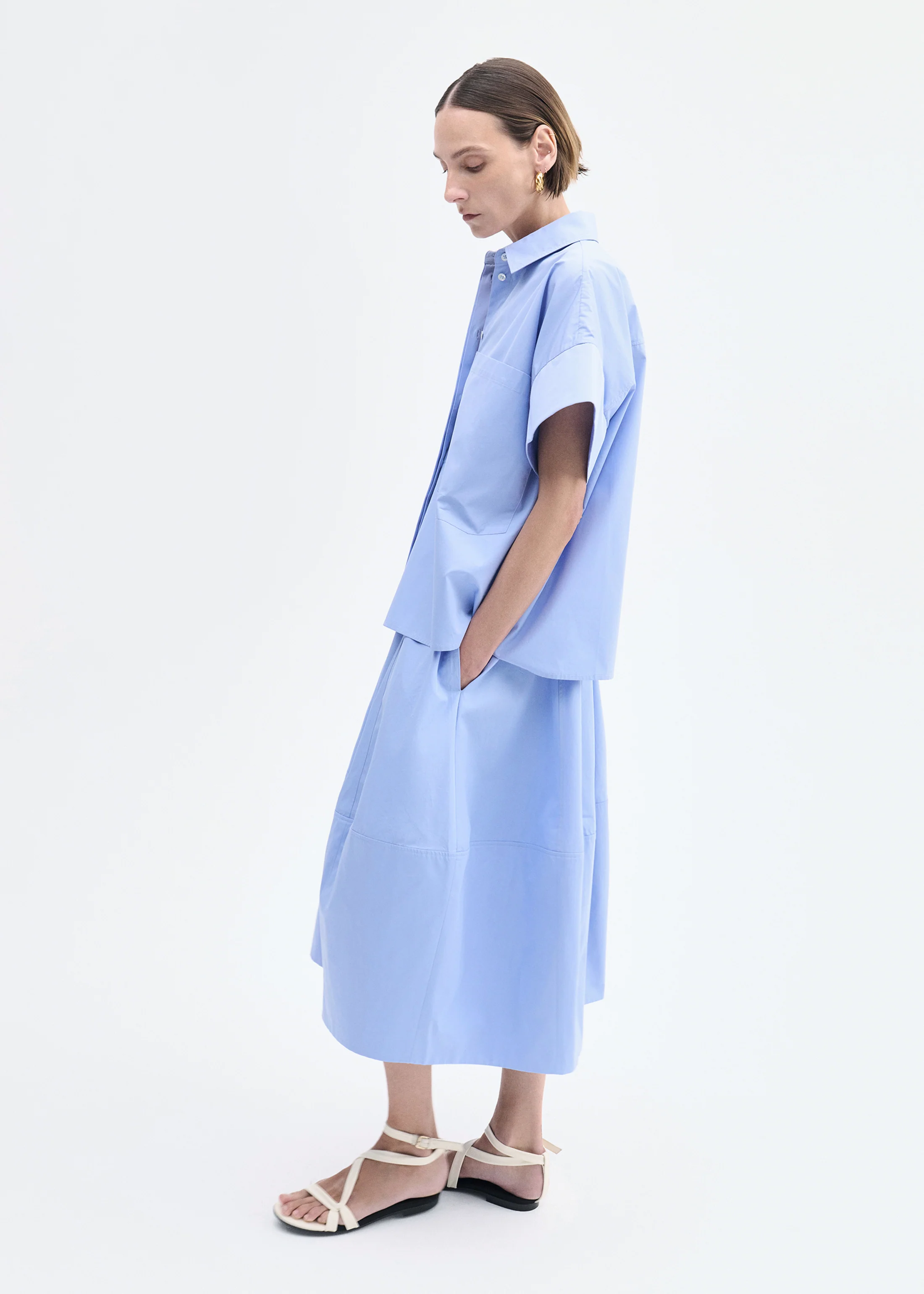 1819-full-skirt-in-cotton-poplin-blue-2.webp Full Skirt in Cotton Poplin - Blue