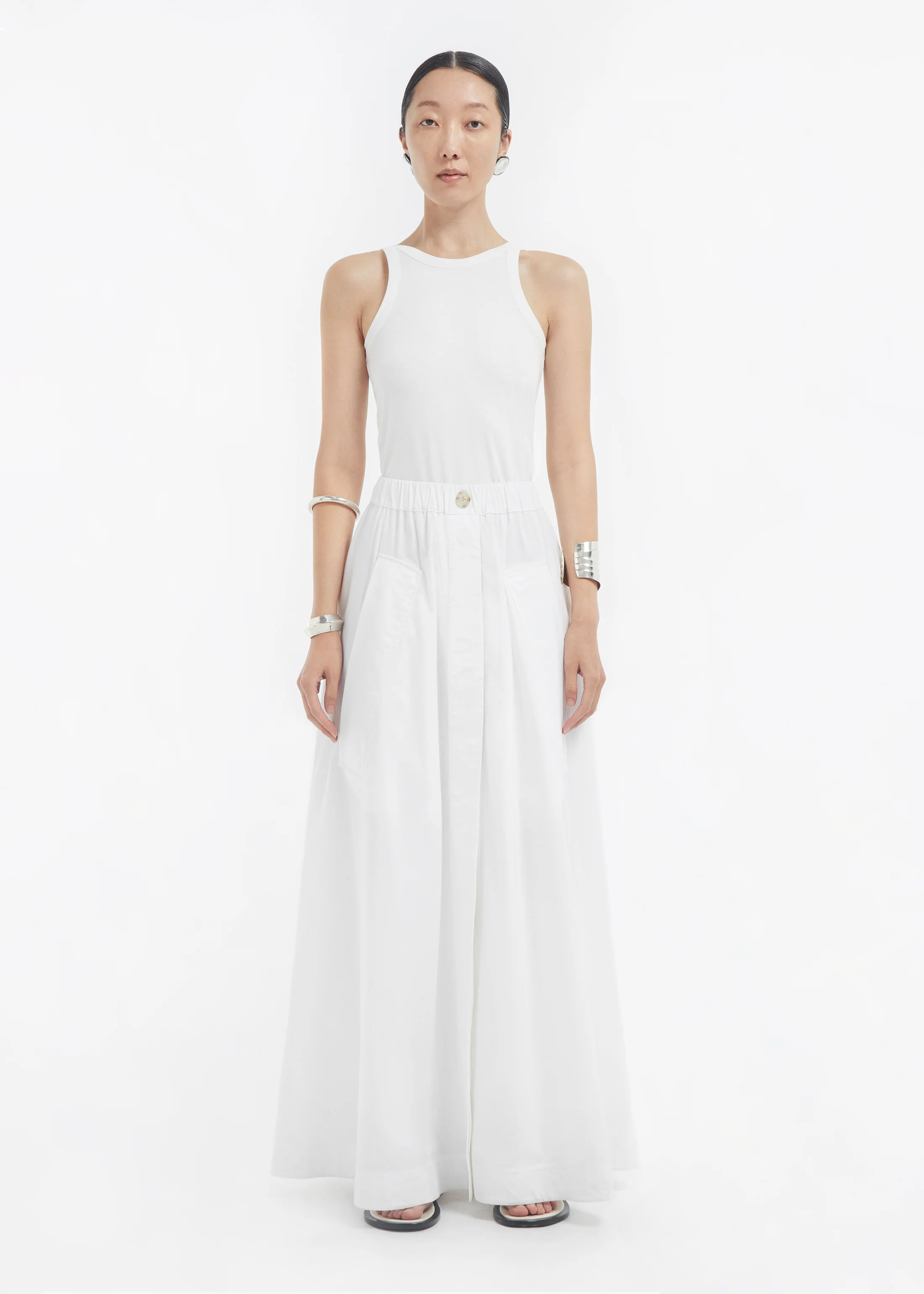 1854-parachute-skirt-in-cotton-poplin-white-1.webp Parachute Skirt in Cotton Poplin - White