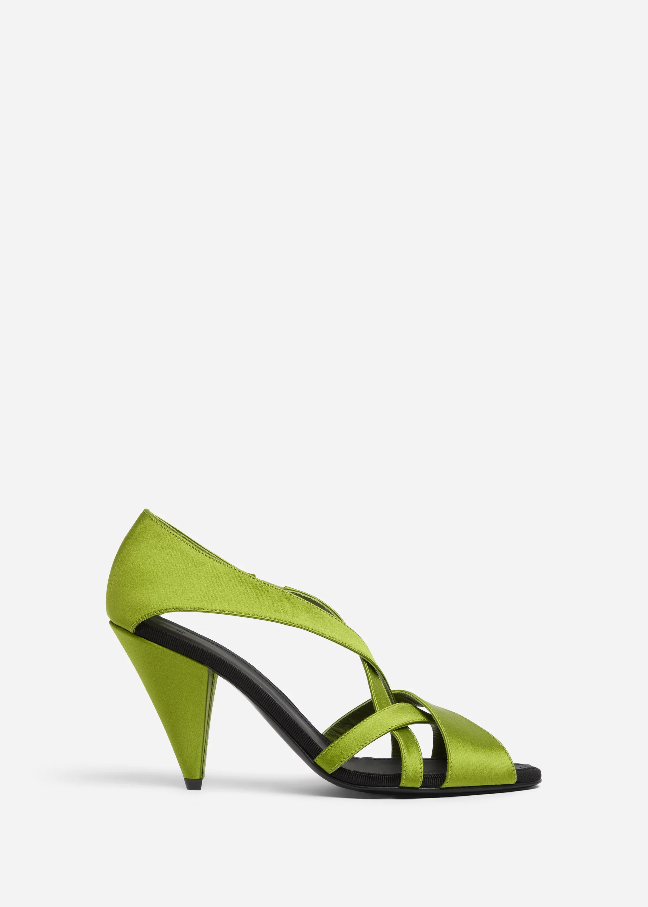 2027-open-toe-heeled-sandal-in-satin-green-1.webp Open Toe Heeled Sandal in Satin - Green
