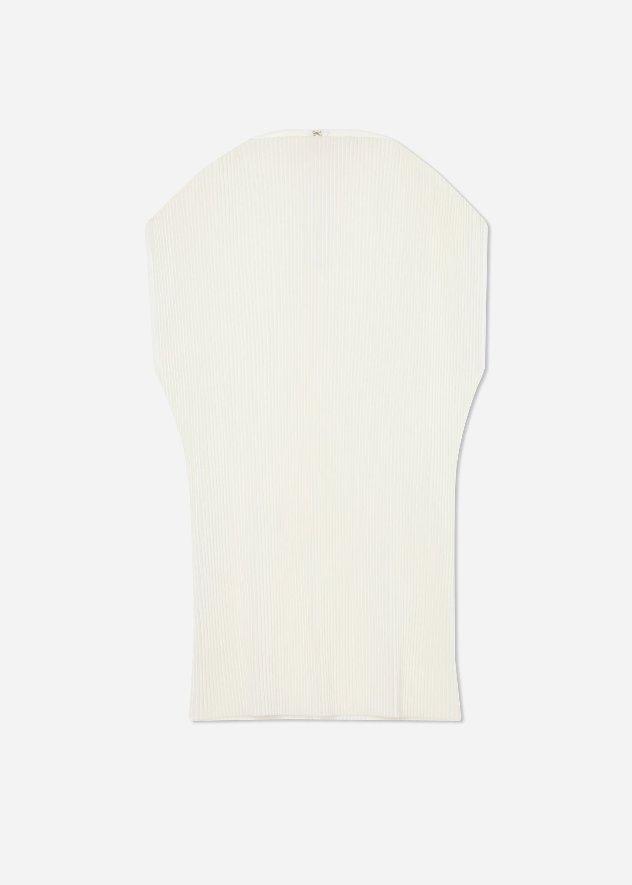 Cap Sleeve Top in Plisse - Off White