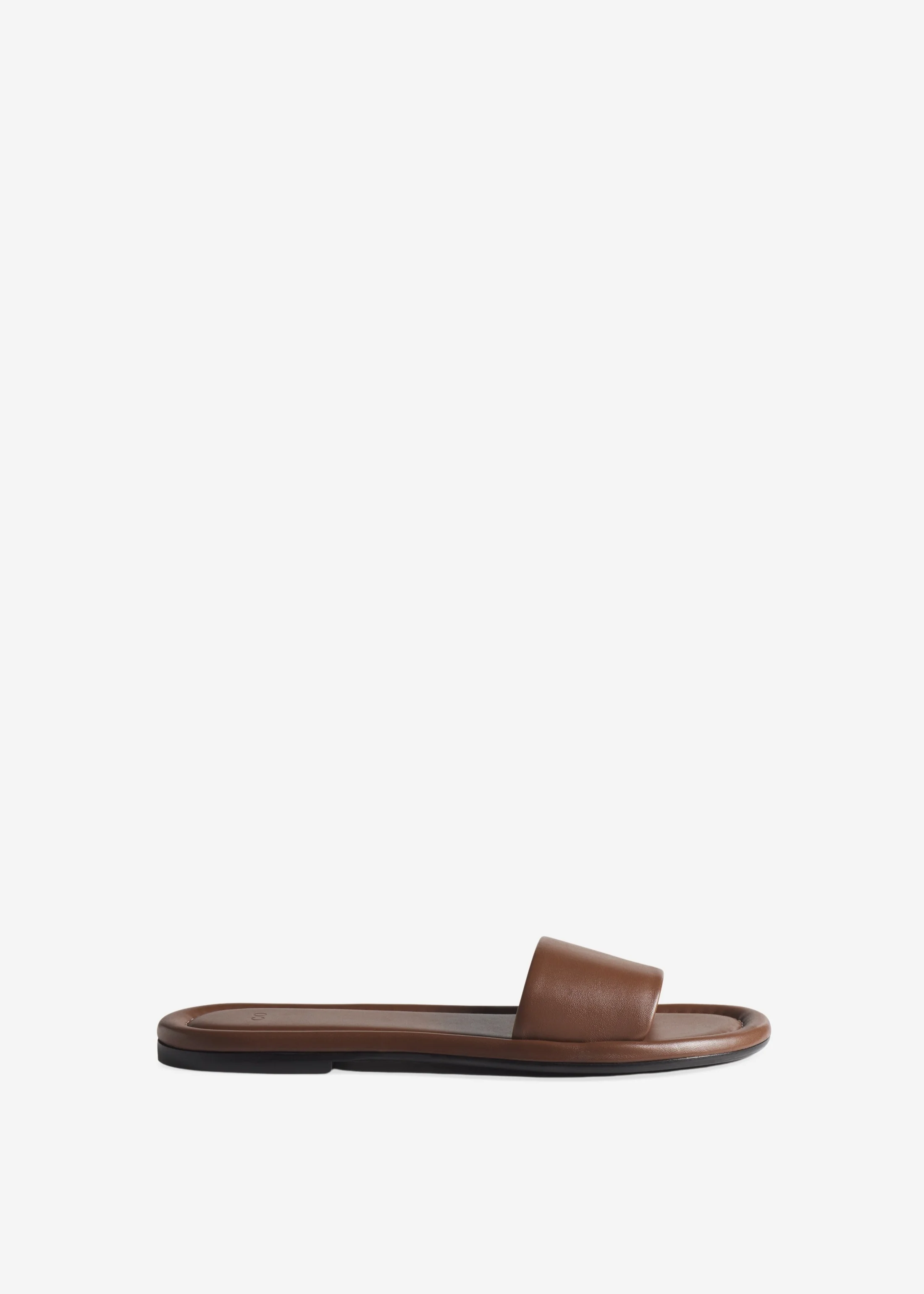 2166-slide-sandal-in-leather-cognac-1.webp Slide Sandal in Leather - Cognac