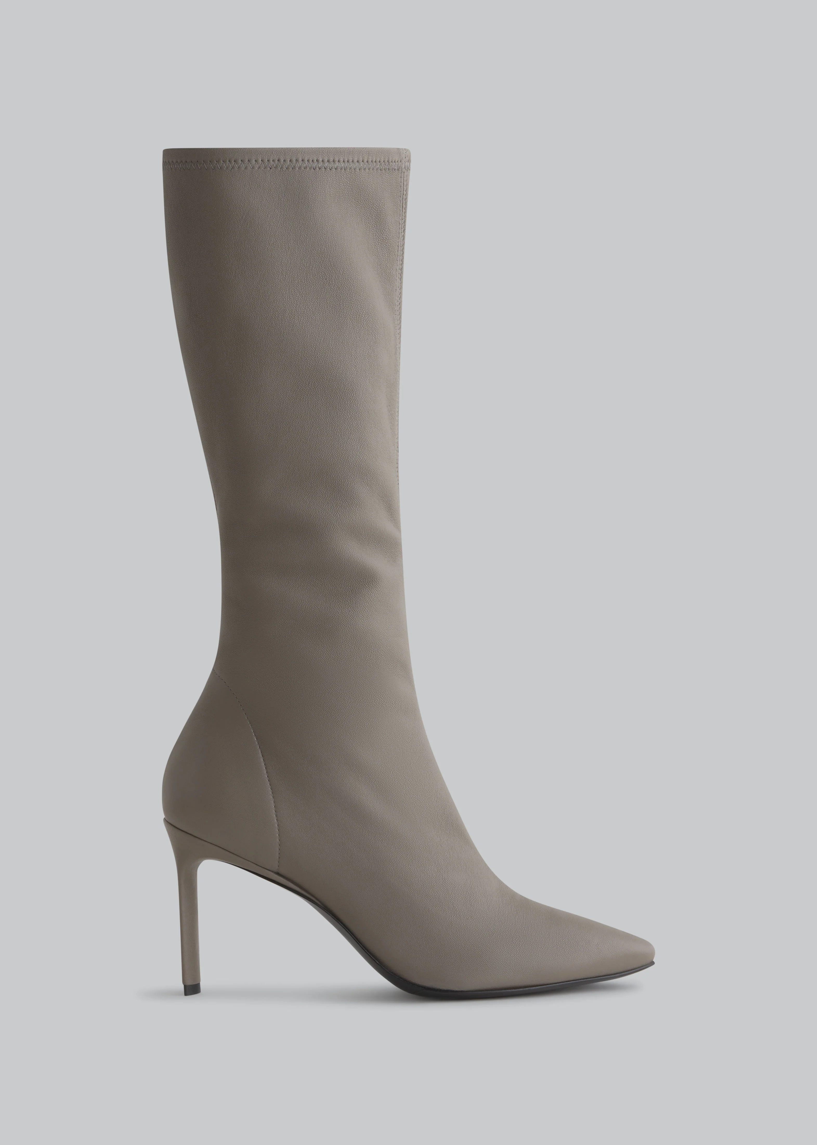 2215-pointed-stretch-leather-heel-in-grey-1.webp Pointed Stretch Leather Heel in Grey