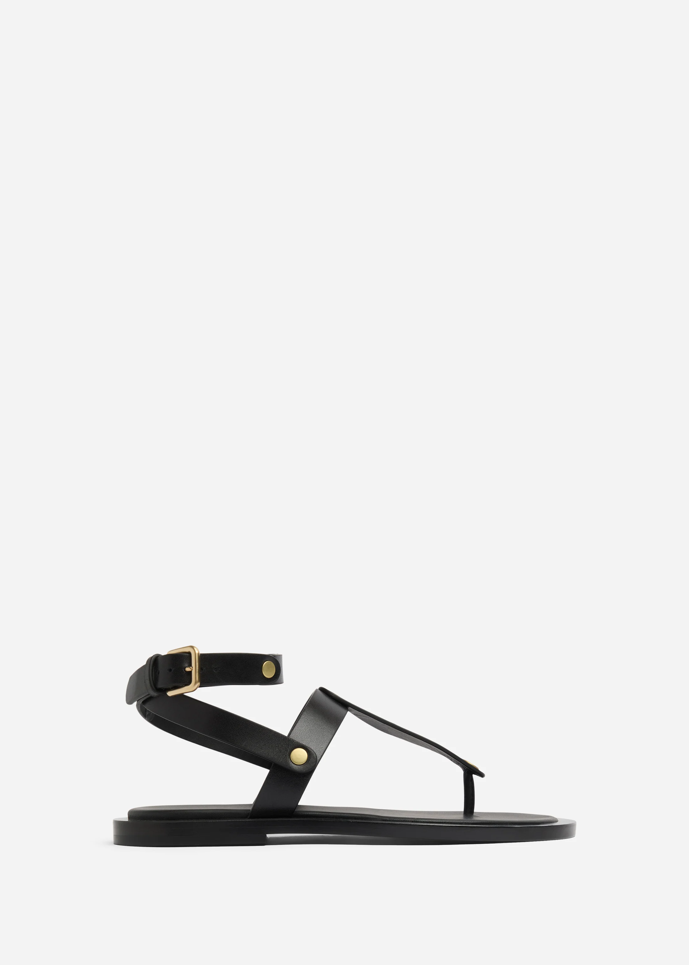 282-ankle-wrap-sandal-in-calf-skin-leather-black-1.webp Ankle Wrap Sandal in Calf Skin Leather - Black