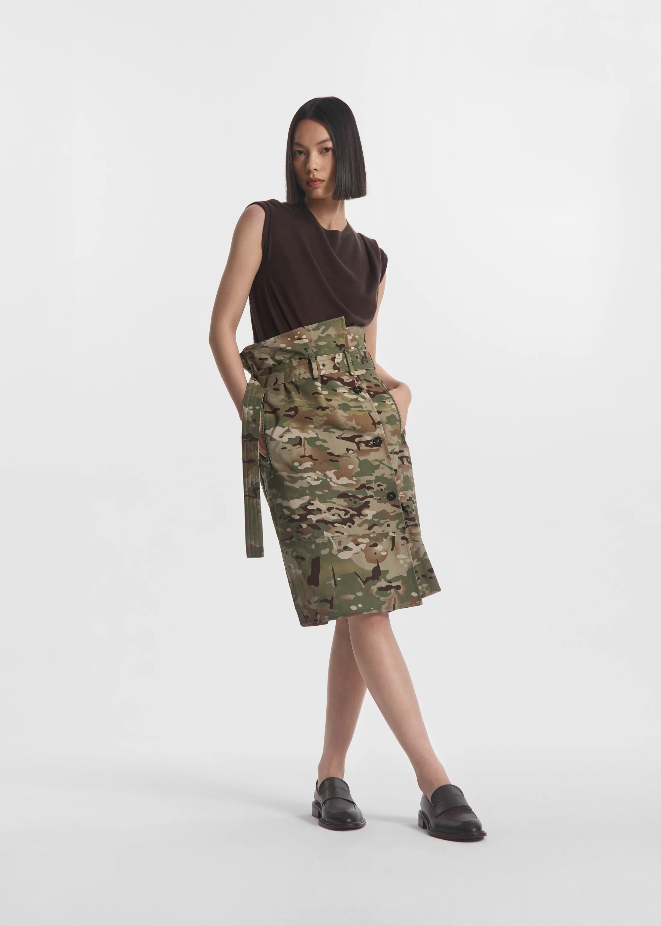 Hardwear Skirt in Cotton Twill - Camo Multi