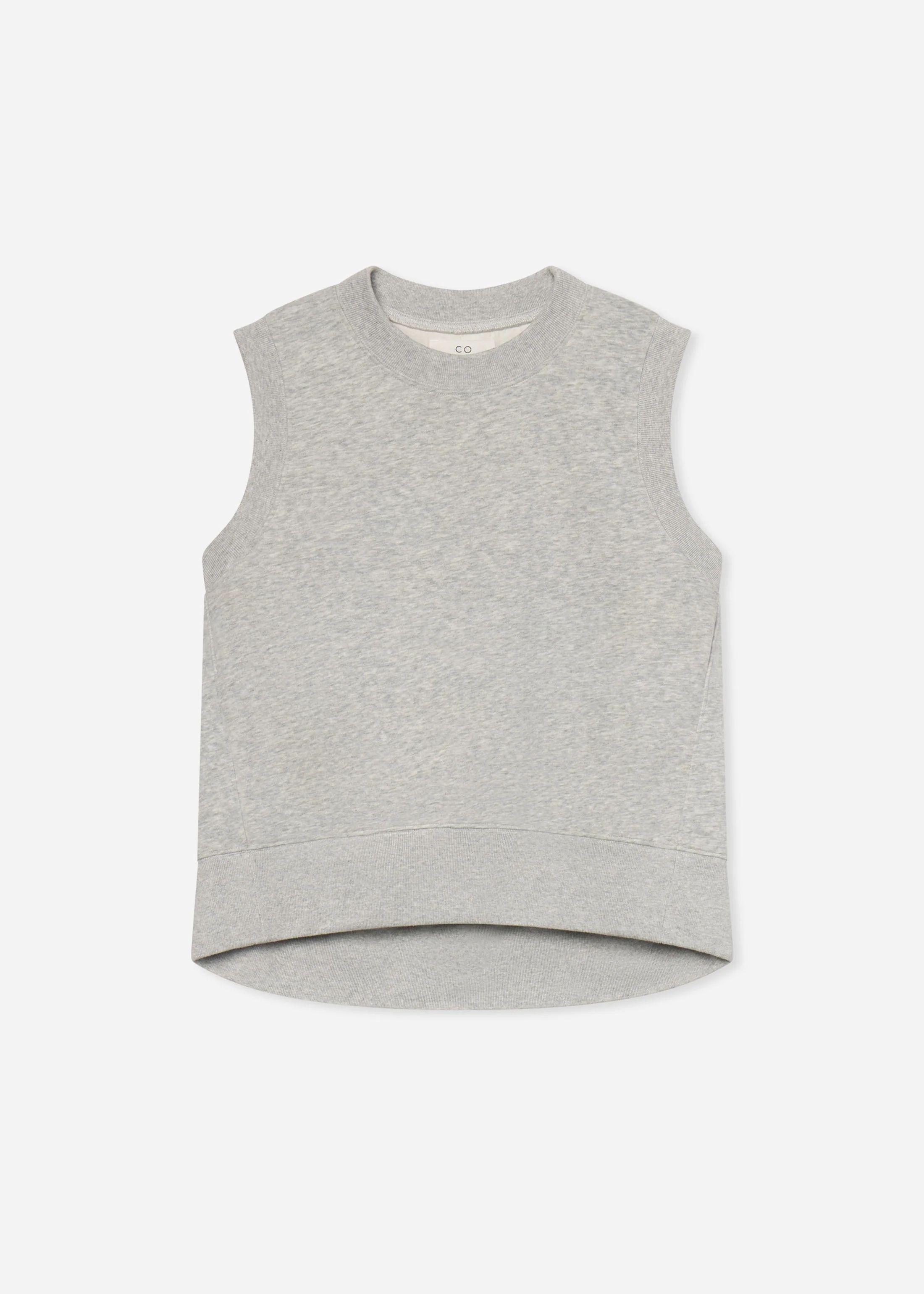 Sleeveless Sweatshirt in Scuba - Heather Grey