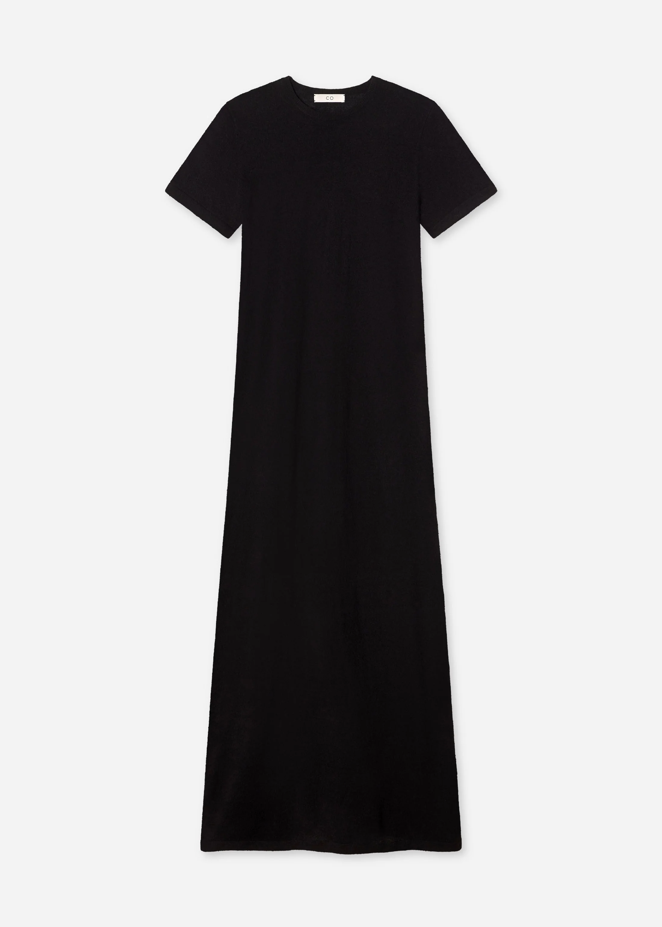 57-t-shirt-dress-in-silk-linen-black-5.webp T-Shirt Dress in Silk Linen - Black
