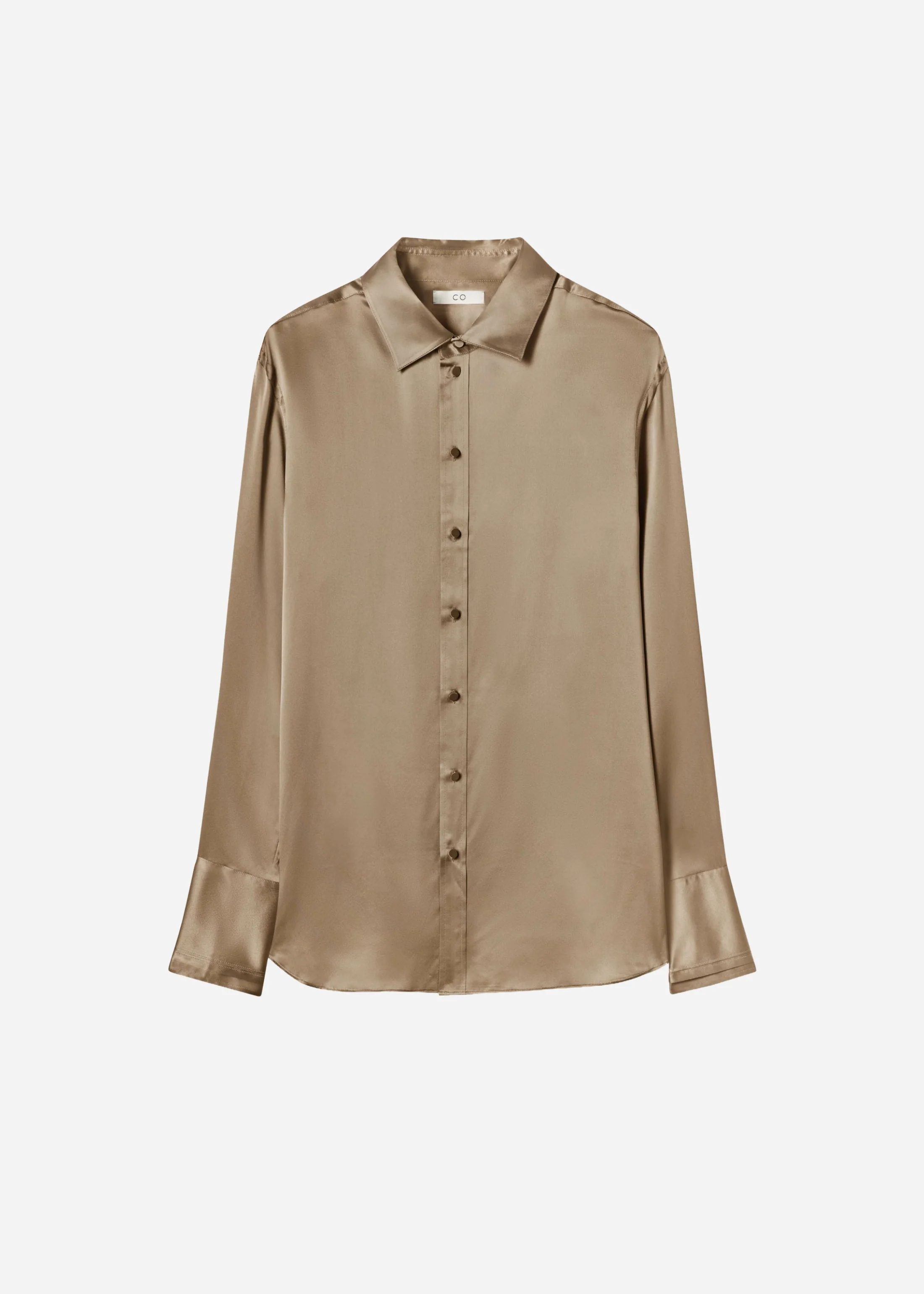 611-mens-collared-shirt-in-silk-charmeuse-sesame-4.webp Mens Collared Shirt in Silk Charmeuse - Sesame