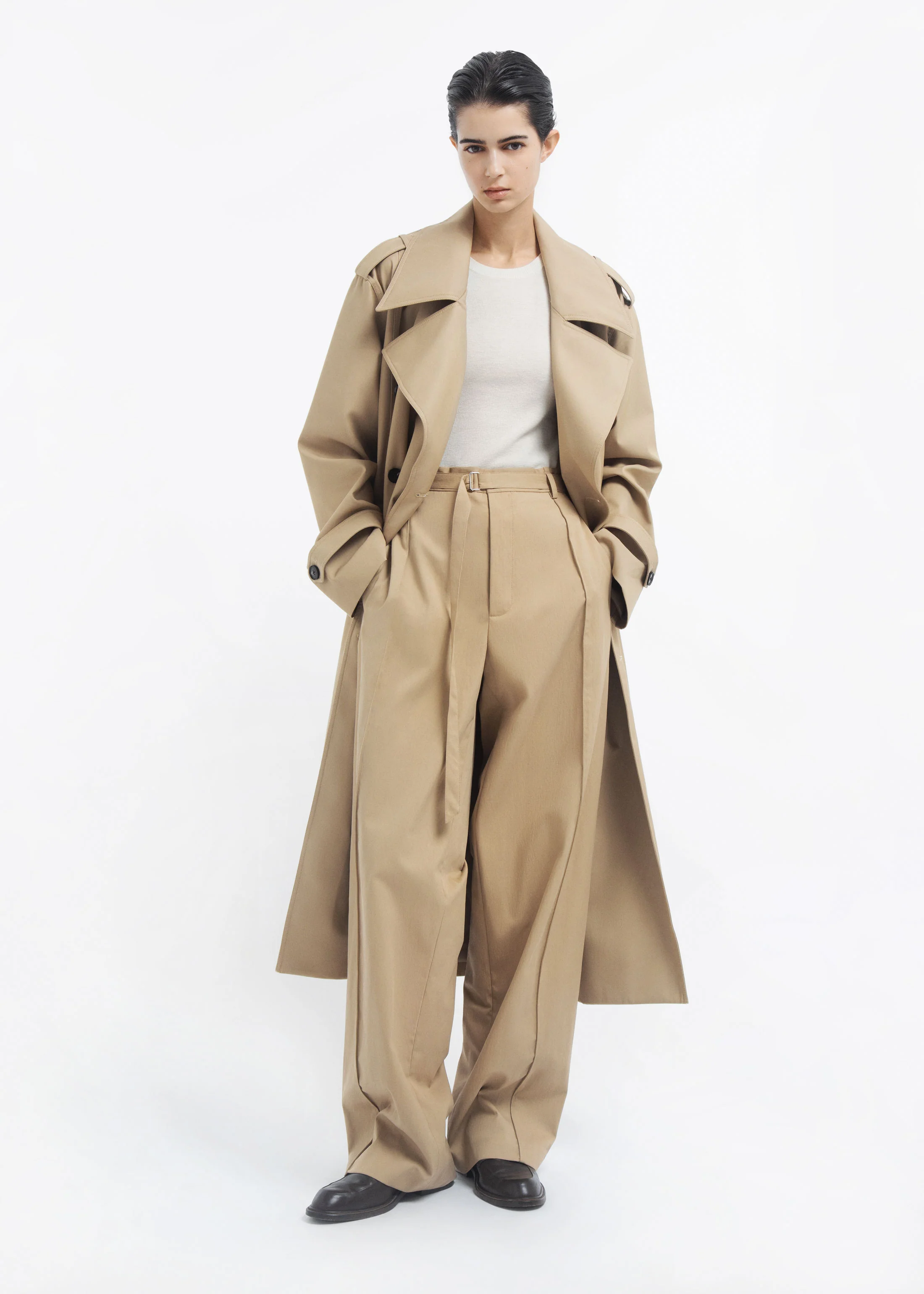 632-drop-waisted-pant-in-cotton-twill-camel-5.webp Drop Waisted Pant in Cotton Twill - Camel