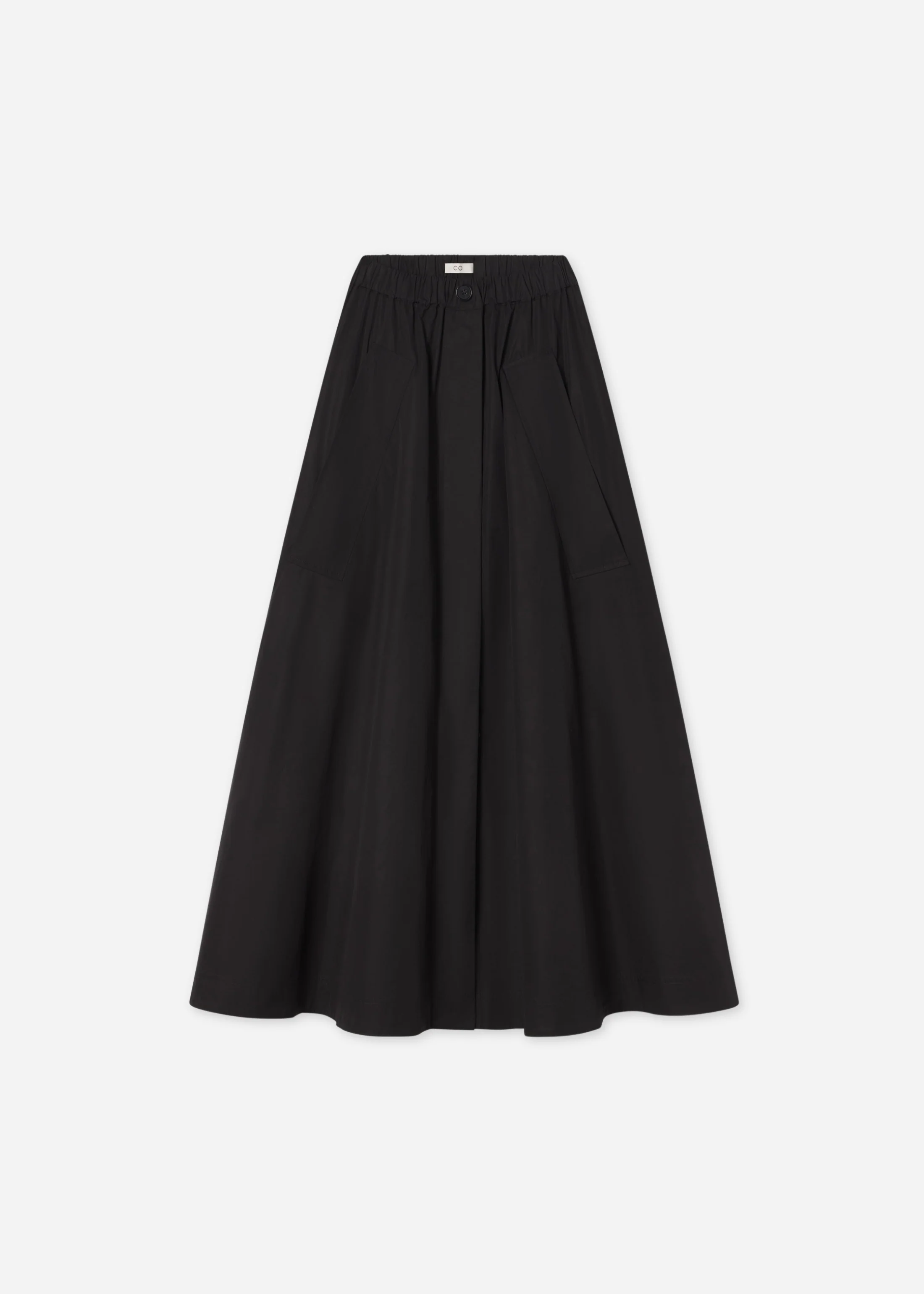 Parachute Skirt in Cotton Poplin - Black