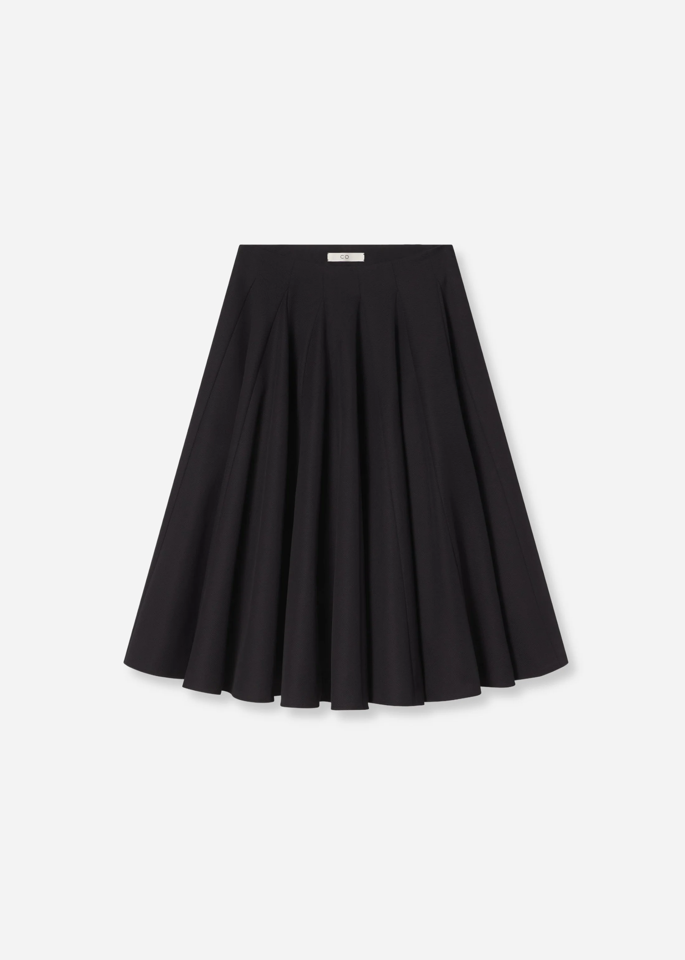 827-godet-midi-skirt-in-cotton-pique-black-4.webp Godet Midi Skirt in Cotton Pique - Black