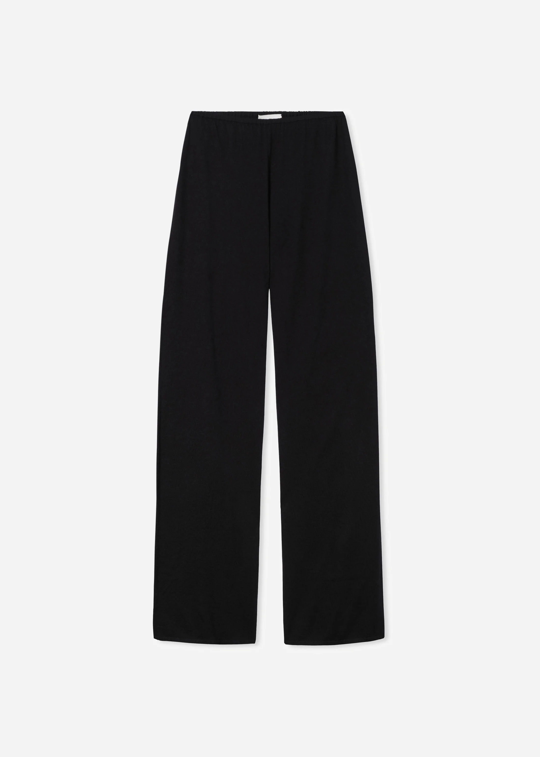 Pull Up Pant in Fine Cashmere - Black