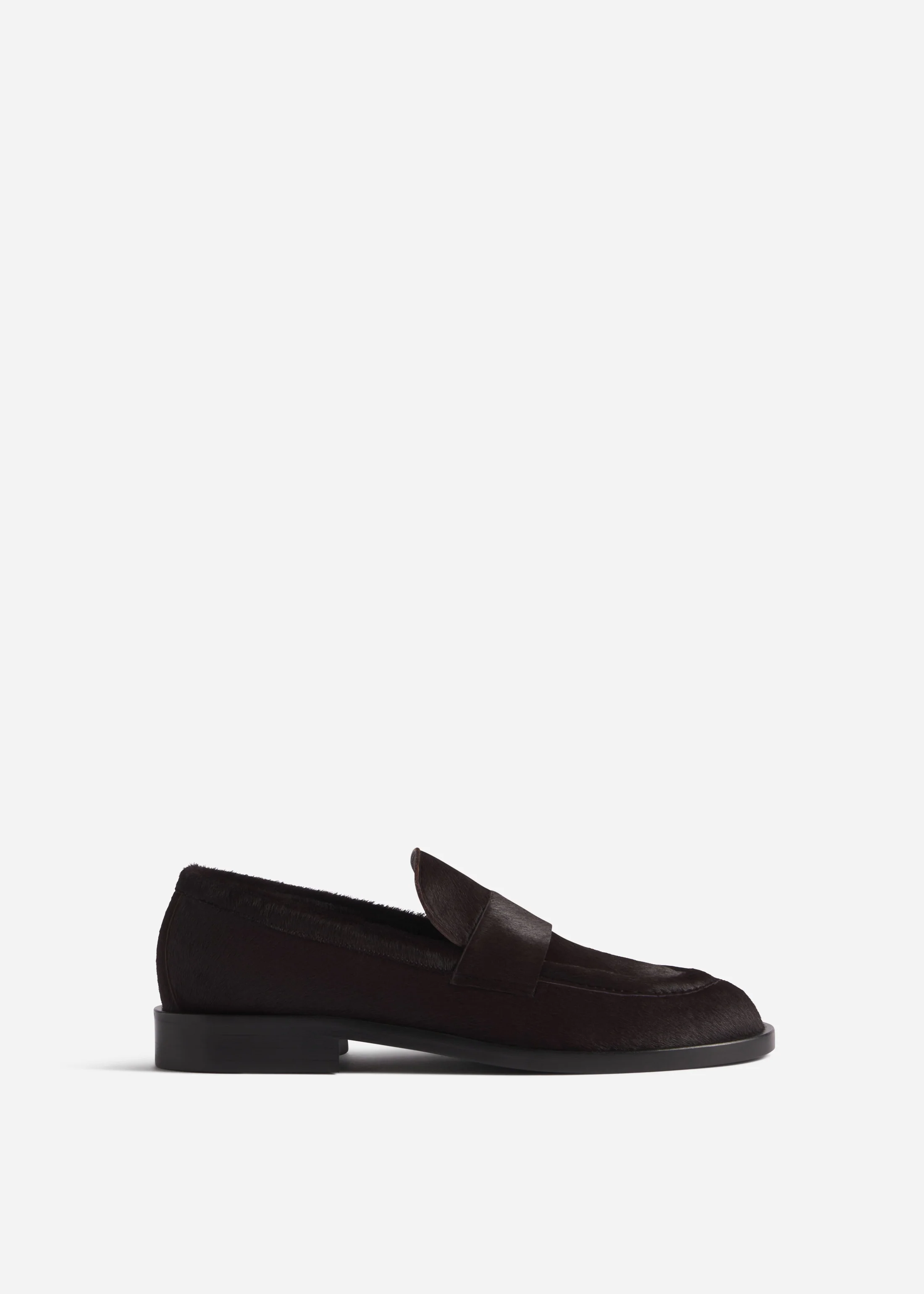 Calf Hair Loafer - Chocolate